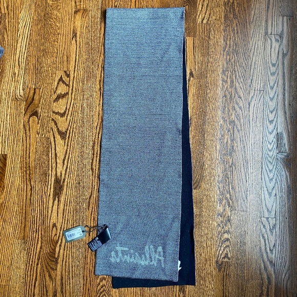 NWT ALLSAINTS Logo Jacquard Scarf - Picture 4 of 10